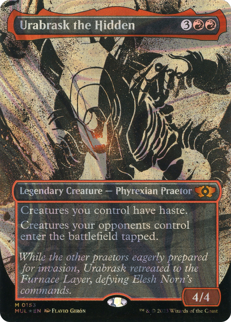 Urabrask the Hidden - Borderless - Showcase - Halo Foil - Full Art [MUL-153]
