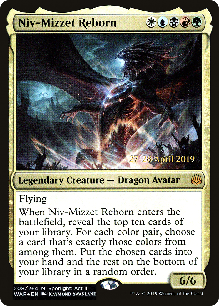 Niv-Mizzet Reborn - Prerelease Promo [PWAR-208s]