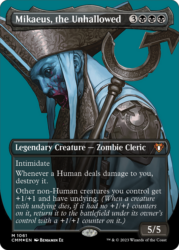 Mikaeus, the Unhallowed - Borderless - Textured Foil [CMM-1061]