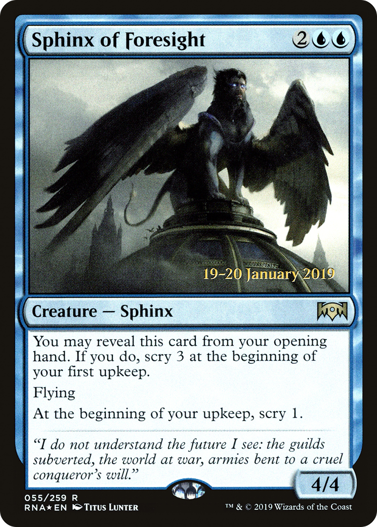 Sphinx of Foresight - Prerelease Promo [PRNA-55s]