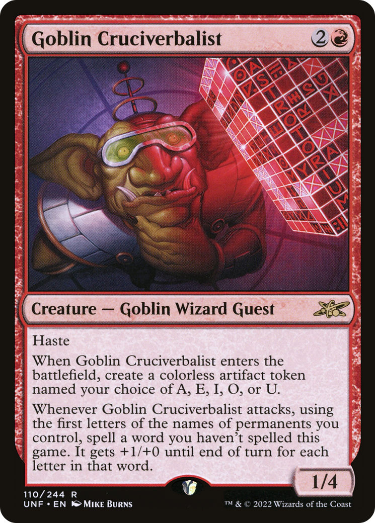 Goblin Cruciverbalist [UNF-110]