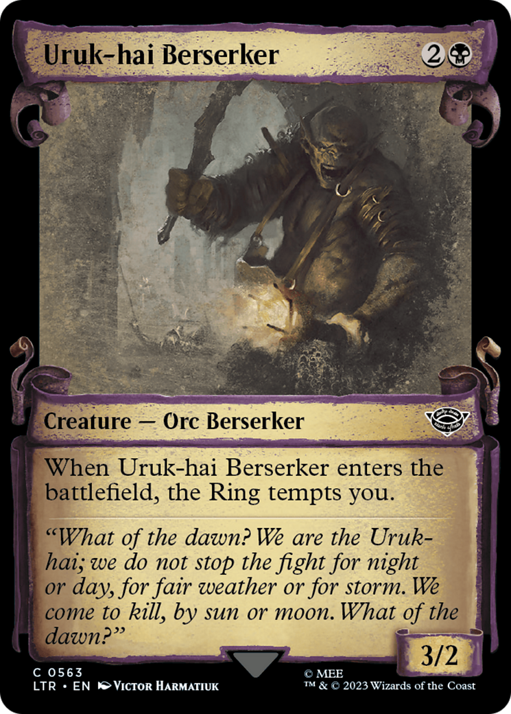 Uruk-hai Berserker - Scroll Showcase [LTR-563]
