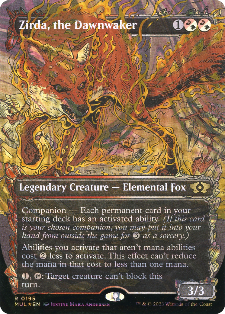 Zirda, the Dawnwaker - Borderless - Showcase - Halo Foil - Full Art [MUL-195]