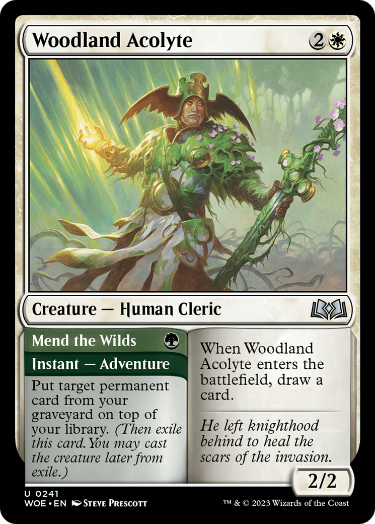 Woodland Acolyte // Mend the Wilds [WOE-241]