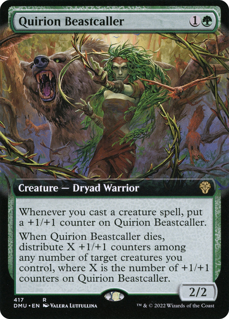 Quirion Beastcaller - Extended Art [DMU-417]