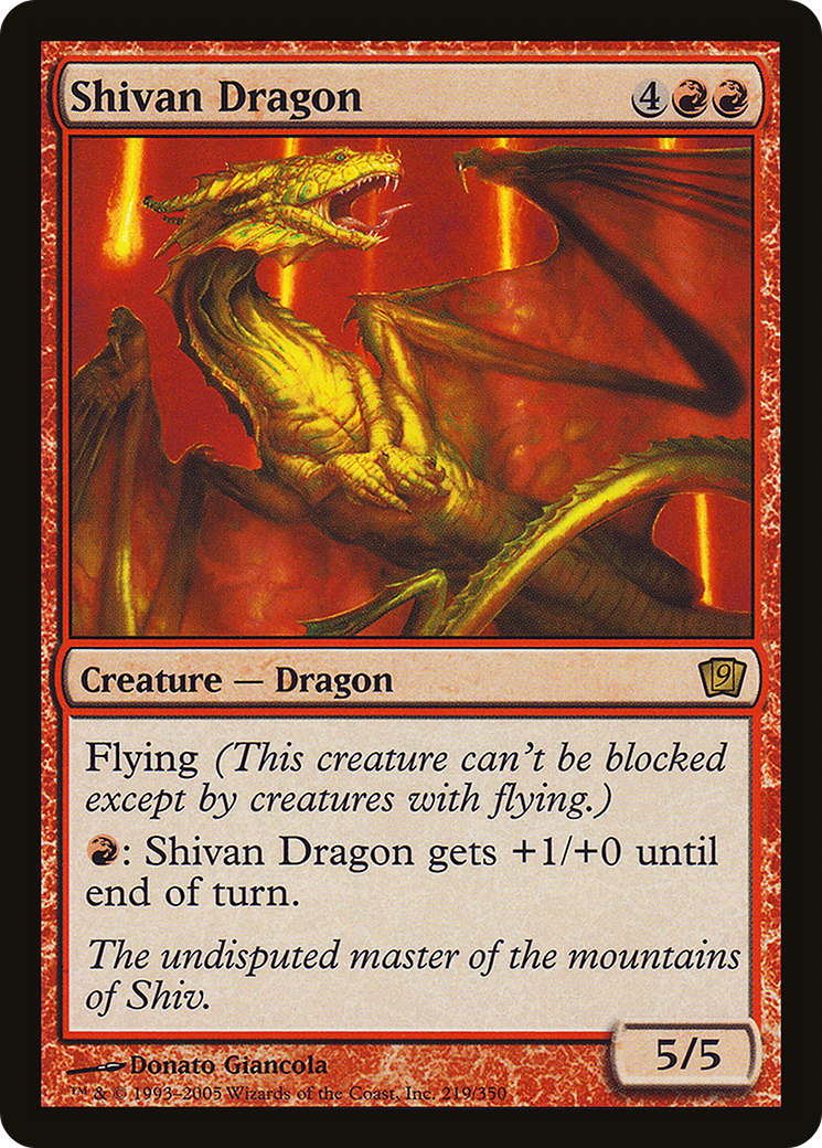 Shivan Dragon [9ED-219★]