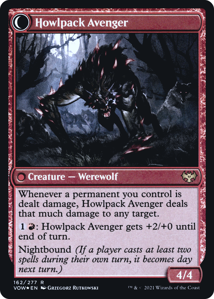 Ill-Tempered Loner // Howlpack Avenger - Prerelease Promo [PVOW-162s]