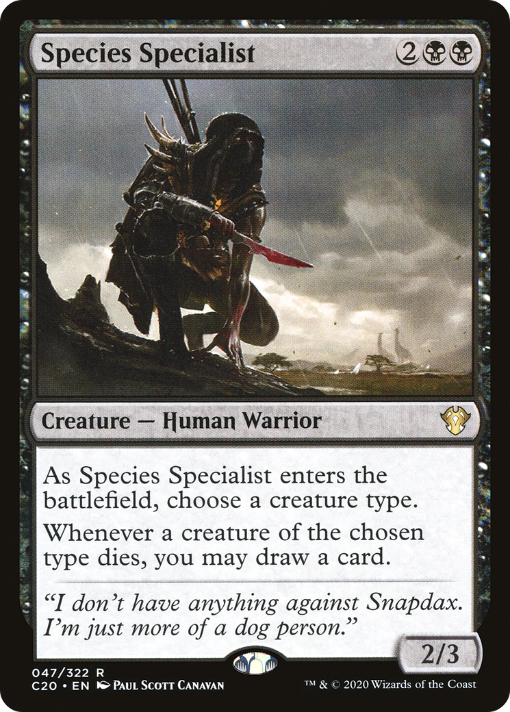 Species Specialist [C20-47]