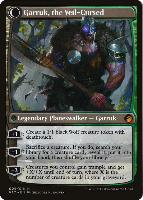 Garruk Relentless // Garruk, the Veil-Cursed [V17-9]