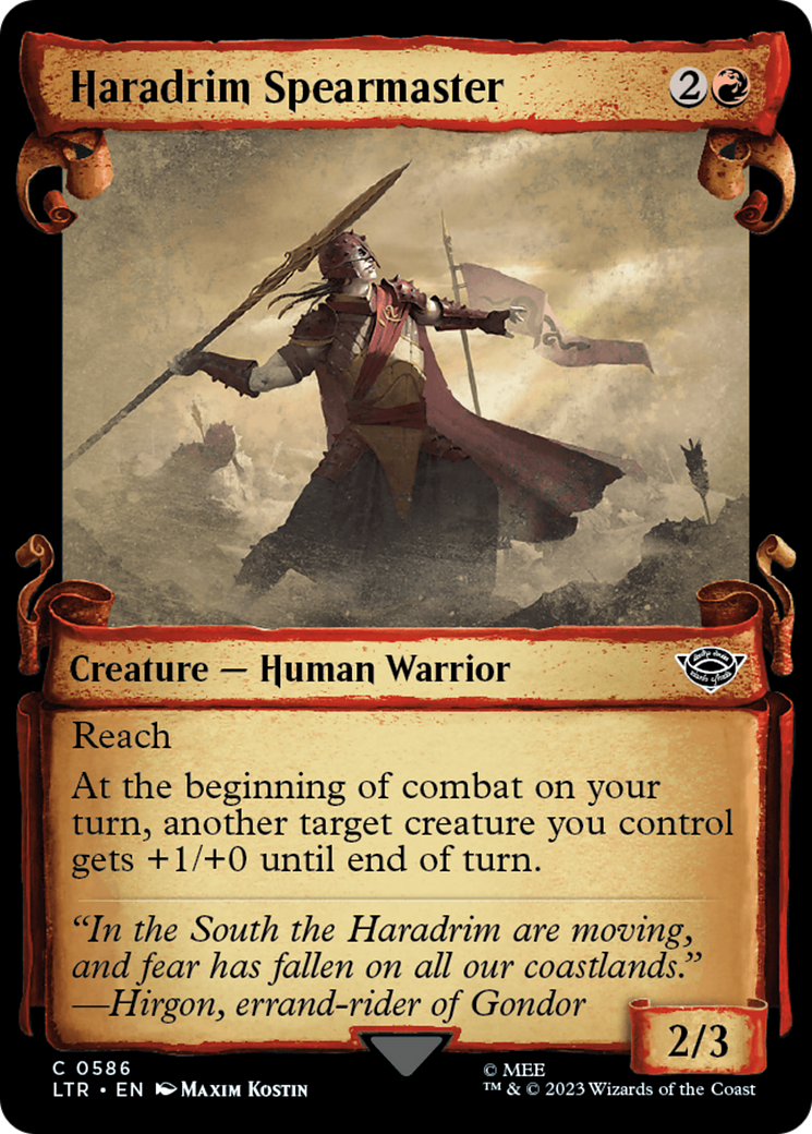 Haradrim Spearmaster - Scroll Showcase [LTR-586]
