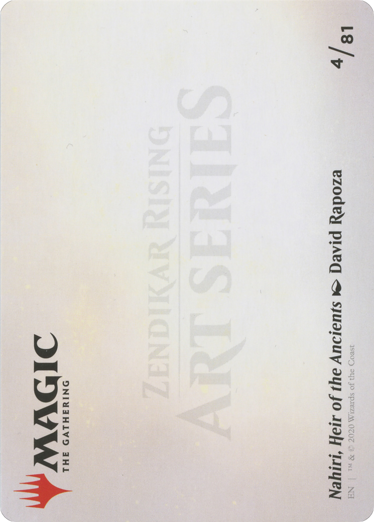 Nahiri, Heir of the Ancients // Nahiri, Heir of the Ancients - Borderless [AZNR-4]