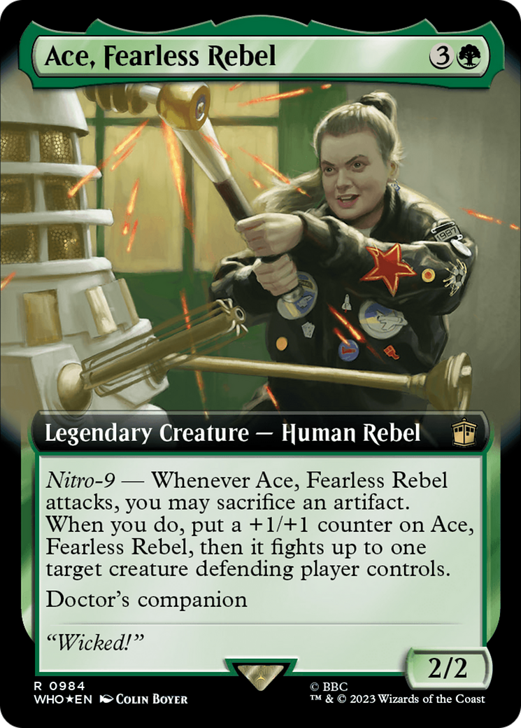 Ace, Fearless Rebel - Extended Art - Surge Foil [WHO-984]