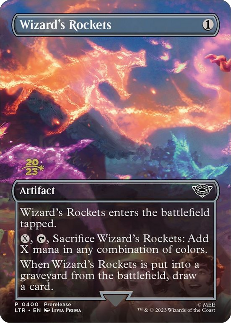 Wizard's Rockets - Borderless - Prerelease Promo [PLTR-400s]