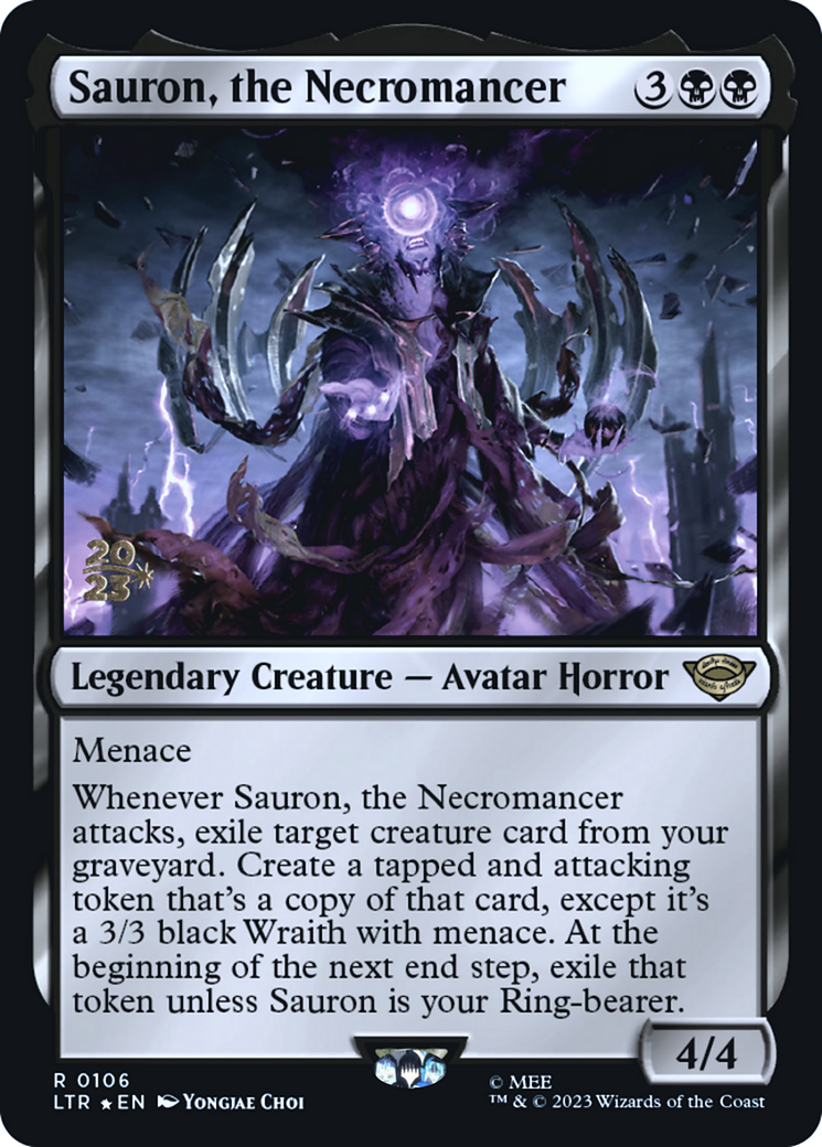Sauron, the Necromancer - Prerelease Promo [PLTR-106s]