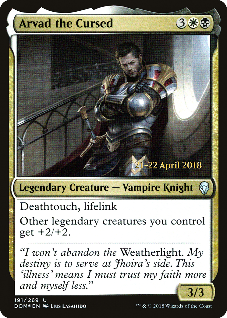 Arvad the Cursed - Prerelease Promo [PDOM-191s]
