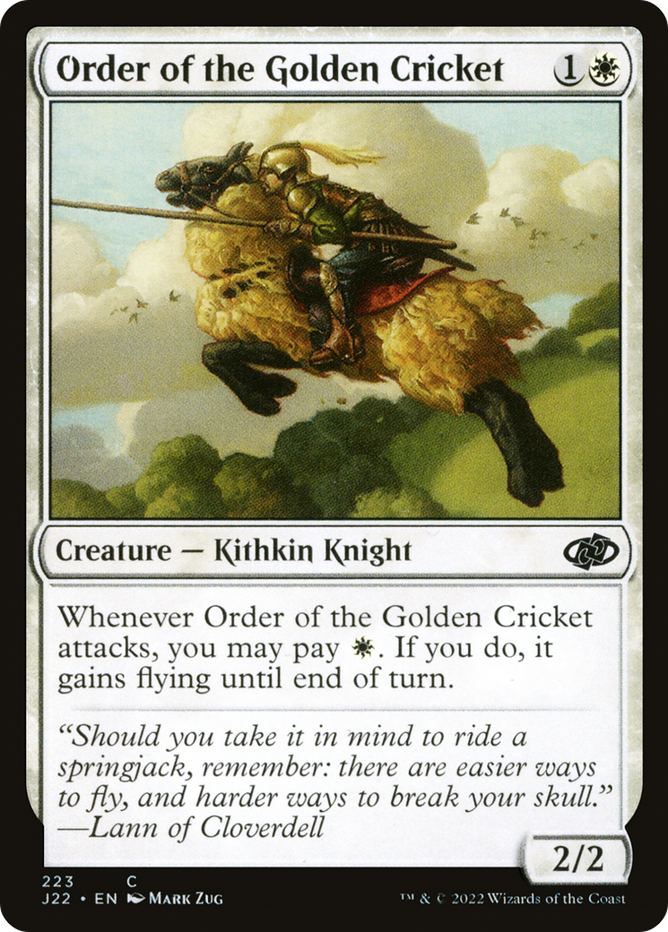 Order of the Golden Cricket [J22-223]
