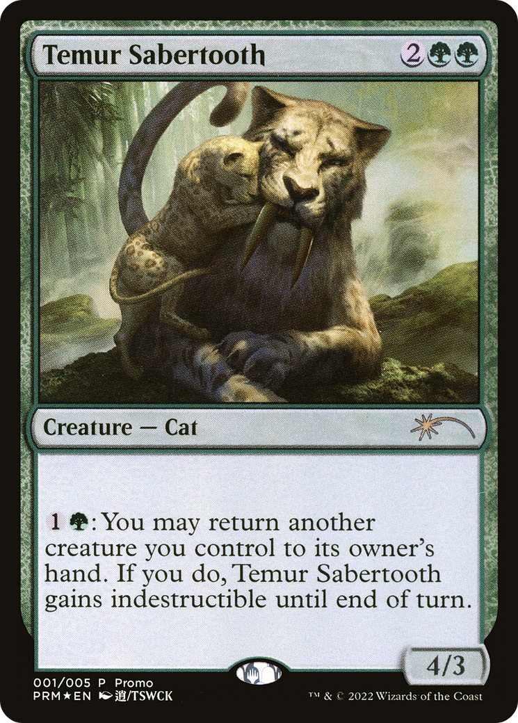 Temur Sabertooth - Promo [PL22-1]