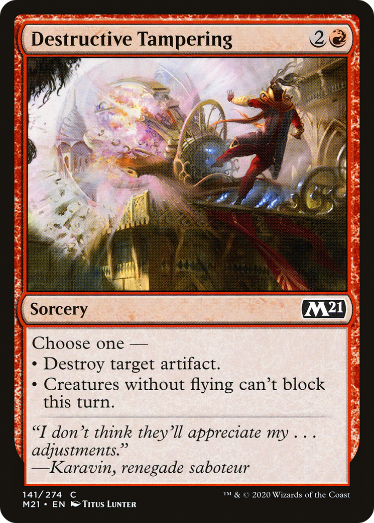 Destructive Tampering [M21-141]
