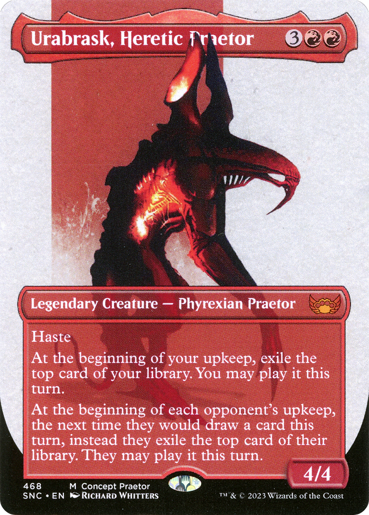 Urabrask, Heretic Praetor - Borderless - Concept Praetor - Full Art [SNC-468]