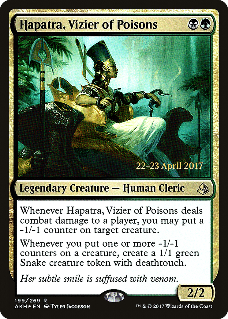 Hapatra, Vizier of Poisons - Prerelease Promo [PAKH-199s]