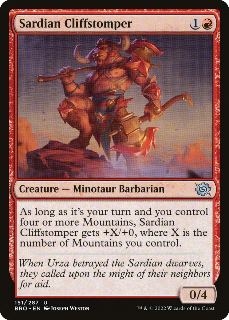 Sardian Cliffstomper [BRO-151]