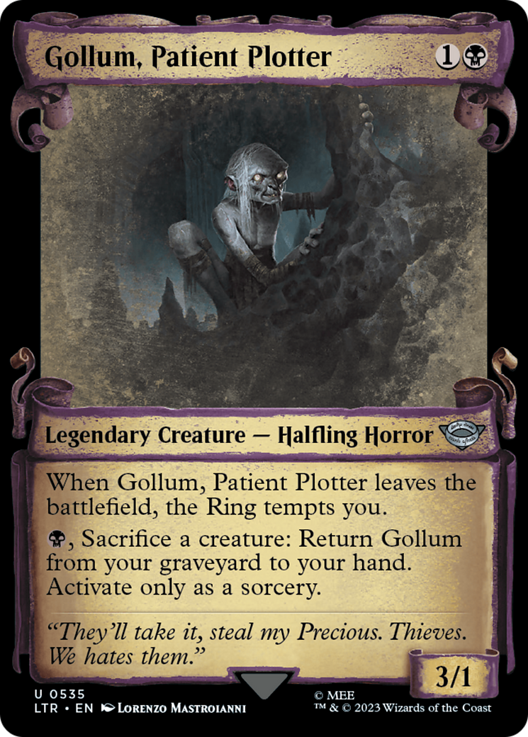 Gollum, Patient Plotter - Scroll Showcase [LTR-535]