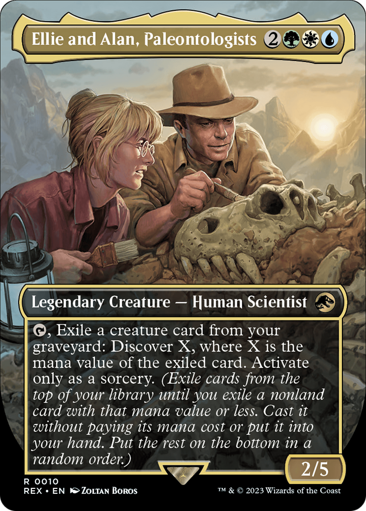 Ellie and Alan, Paleontologists - Borderless [REX-10]