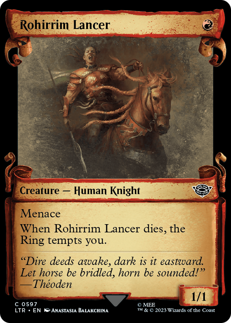 Rohirrim Lancer - Scroll Showcase [LTR-597]