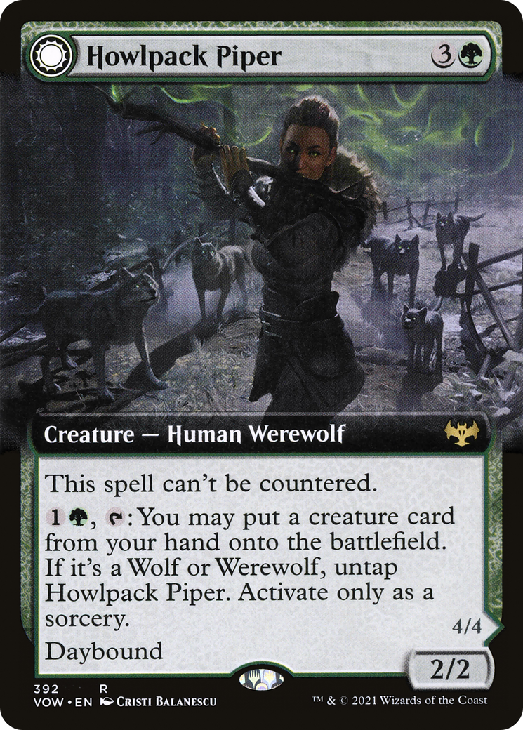 Howlpack Piper // Wildsong Howler - Extended Art [VOW-392]