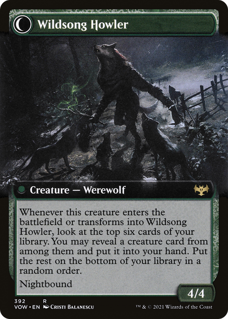 Howlpack Piper // Wildsong Howler - Extended Art [VOW-392]