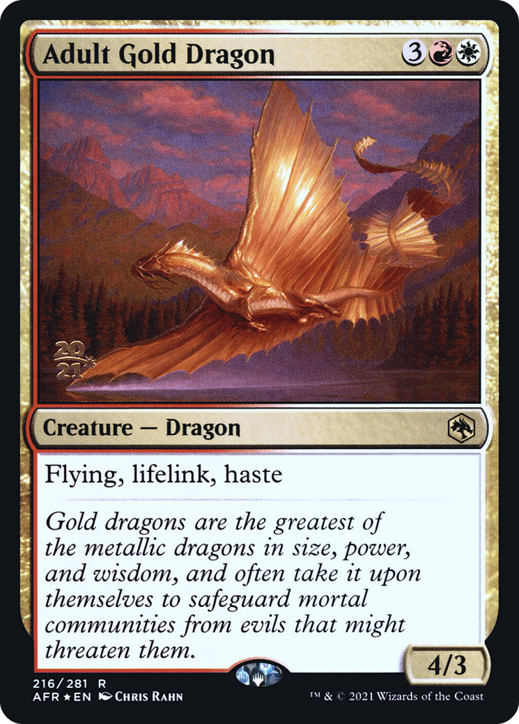Adult Gold Dragon - Prerelease Promo [PAFR-216s]