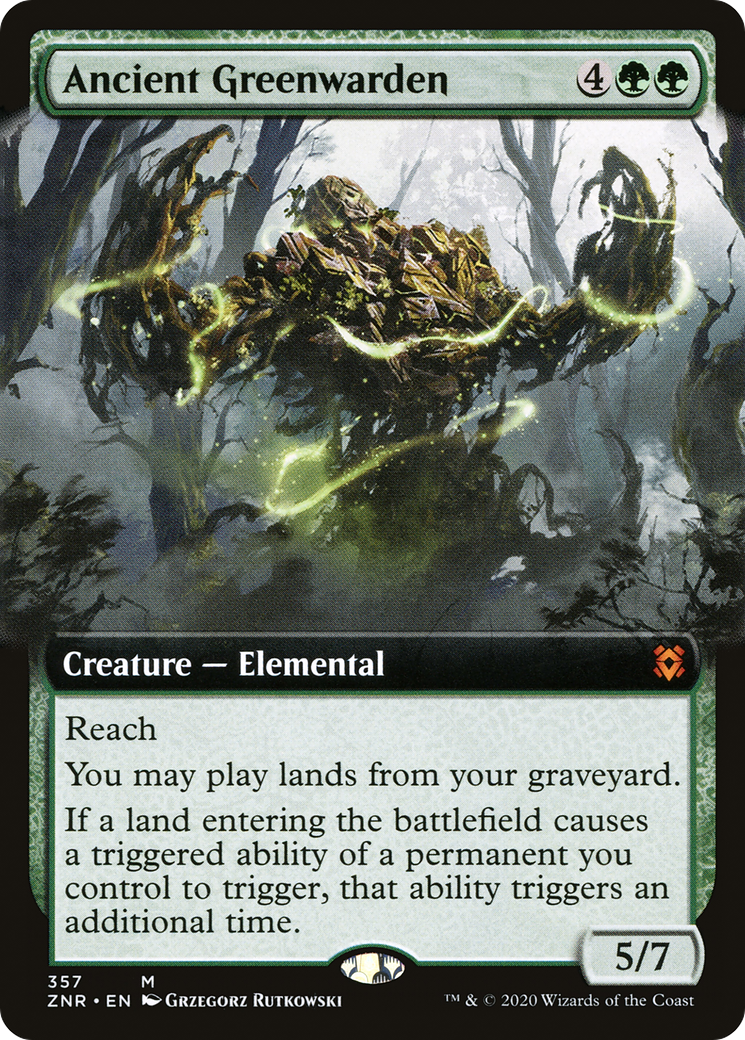 Ancient Greenwarden - Extended Art [ZNR-357]