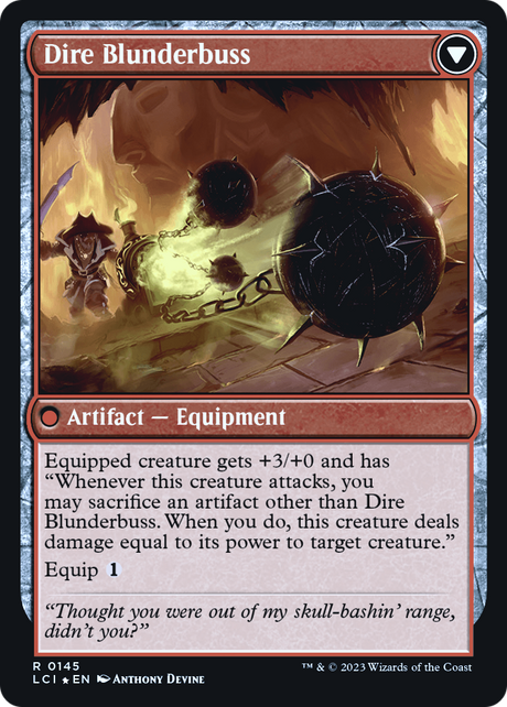 Dire Flail // Dire Blunderbuss - Prerelease Promo [PLCI-145s]