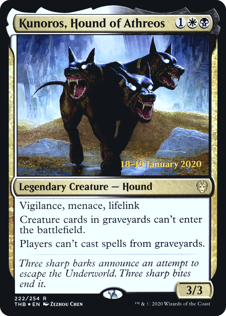 Kunoros, Hound of Athreos - Prerelease Promo [PTHB-222s]