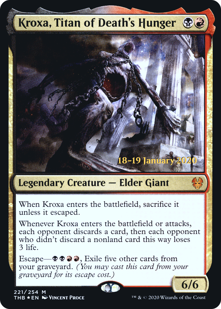 Kroxa, Titan of Death's Hunger - Prerelease Promo [PTHB-221s]
