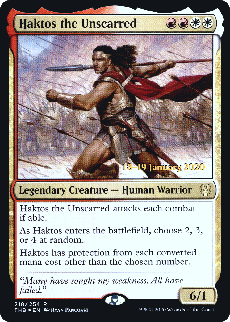 Haktos the Unscarred - Prerelease Promo [PTHB-218s]