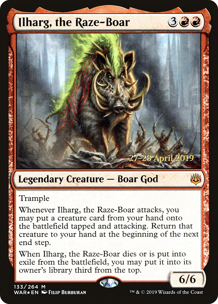 Ilharg, the Raze-Boar - Prerelease Promo [PWAR-133s]