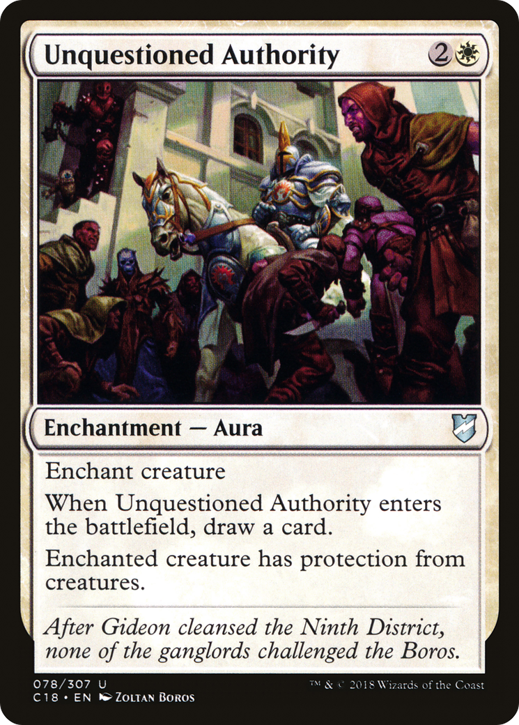 Unquestioned Authority [C18-78]