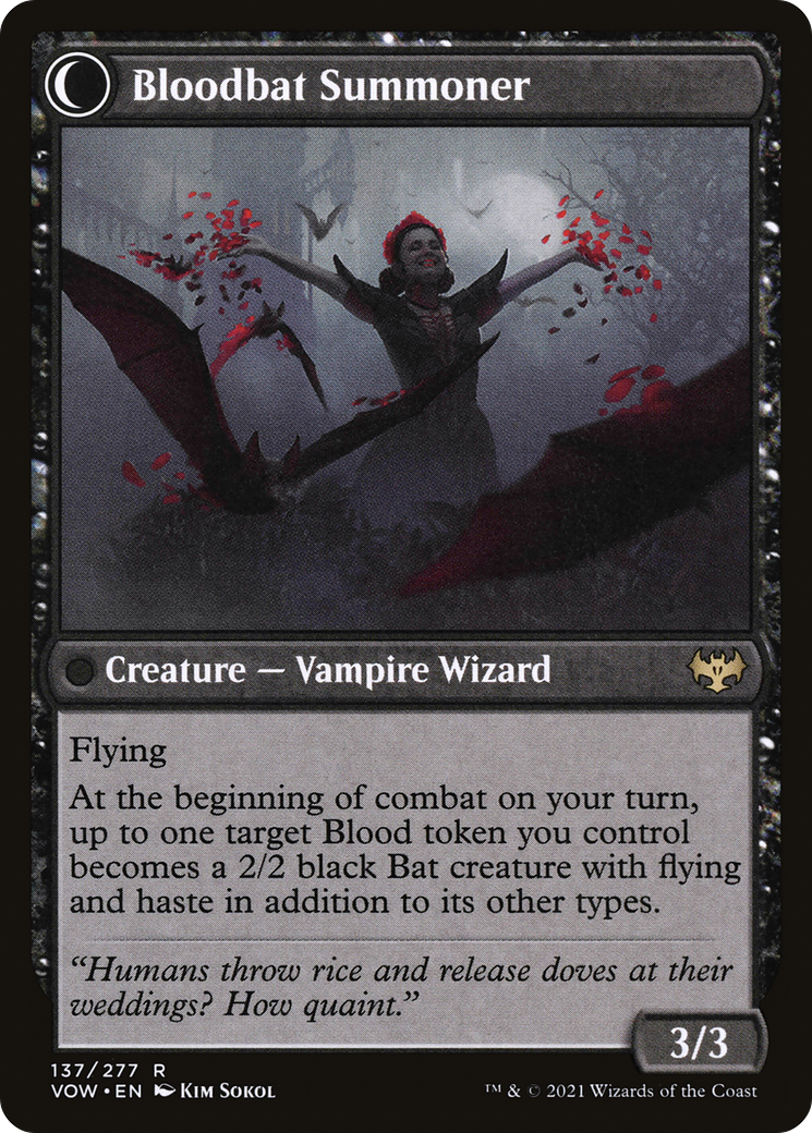 Voldaren Bloodcaster // Bloodbat Summoner [VOW-137]