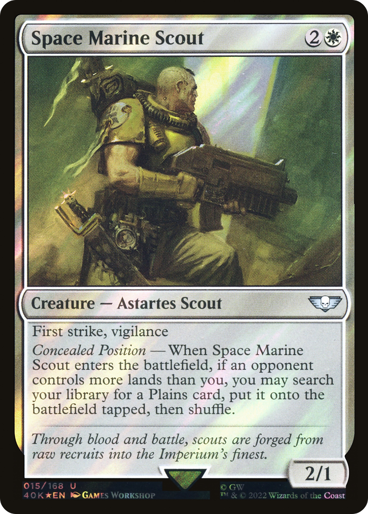 Space Marine Scout - Surge Foil [40K-15★]