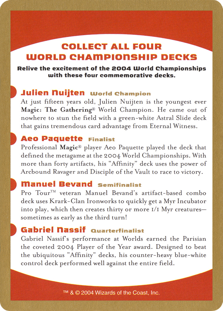 2004 World Championships Ad [WC04-0]