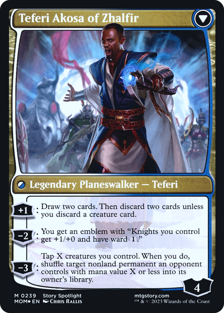 Invasion of New Phyrexia // Teferi Akosa of Zhalfir - Prerelease Promo [PMOM-239s]