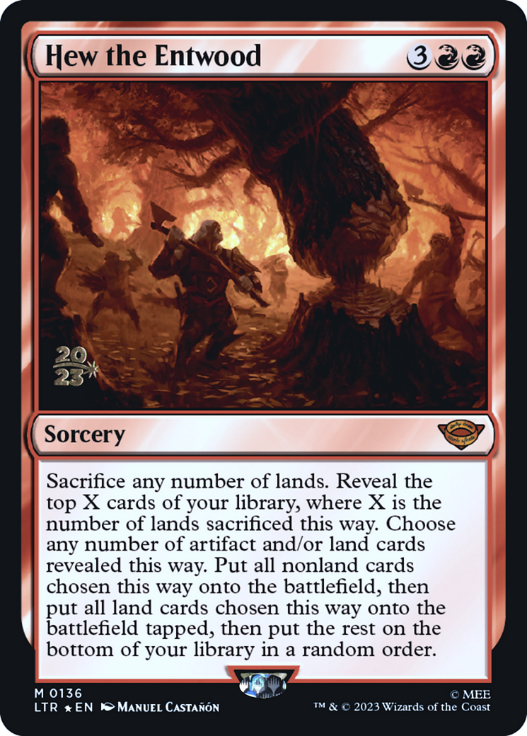 Hew the Entwood - Prerelease Promo [PLTR-136s]