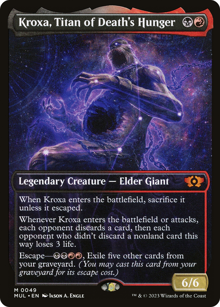 Kroxa, Titan of Death's Hunger - Showcase - Full Art [MUL-49]