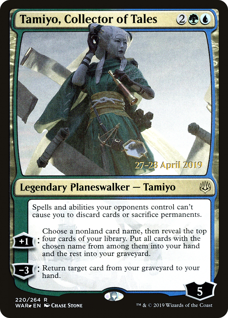 Tamiyo, Collector of Tales - Prerelease Promo [PWAR-220s]