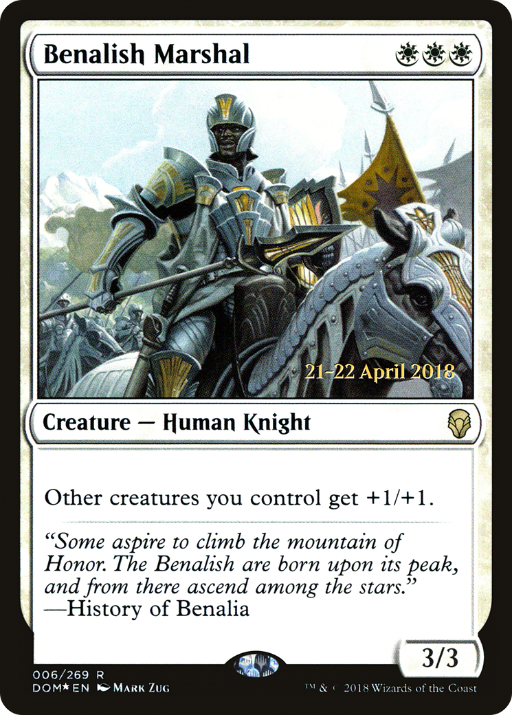 Benalish Marshal - Prerelease Promo [PDOM-6s]