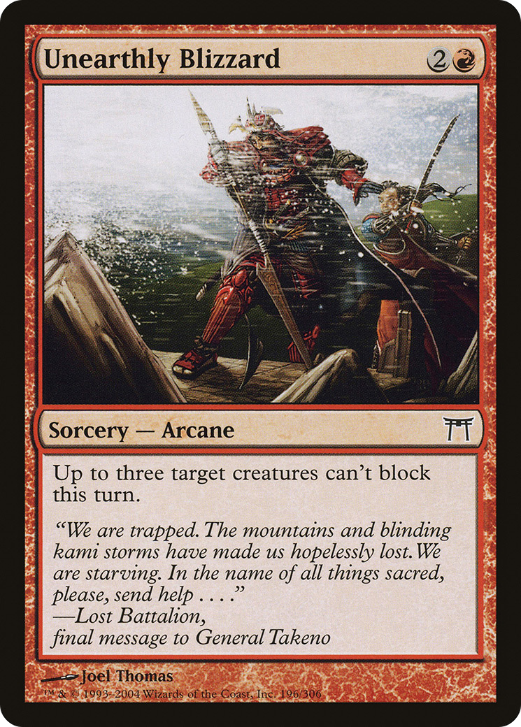 Unearthly Blizzard [CHK-196]