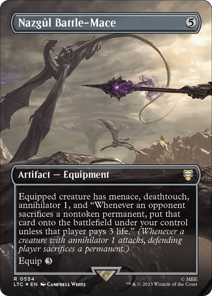 Nazgûl Battle-Mace - Borderless - Surge Foil [LTC-554]
