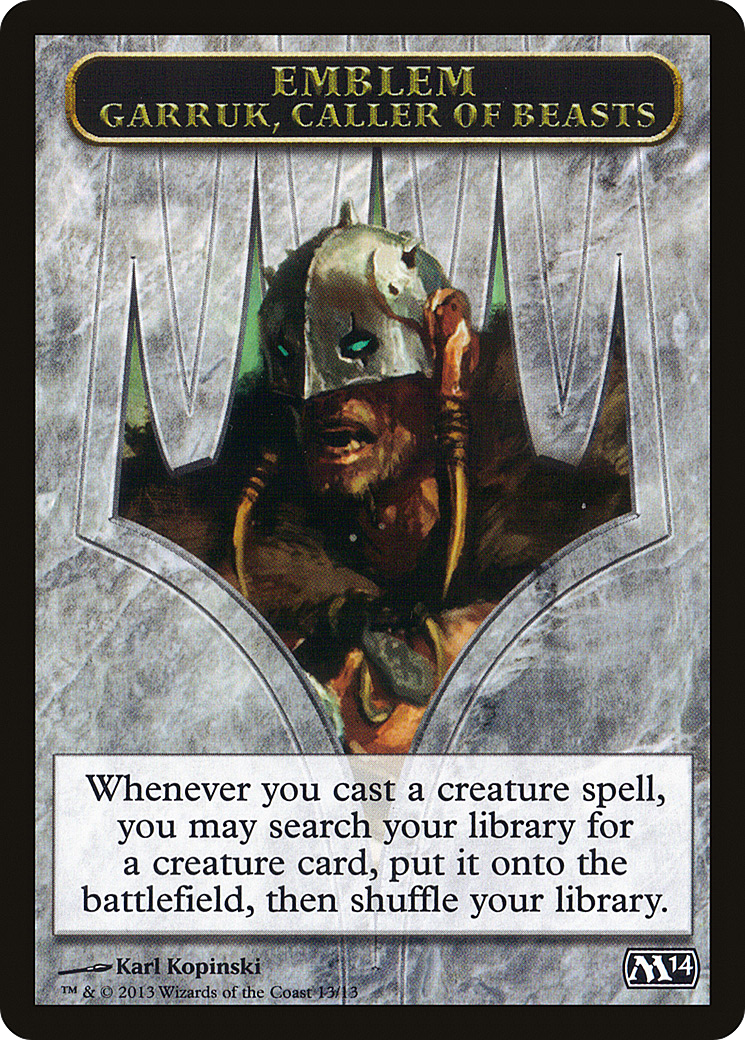 Garruk, Caller of Beasts Emblem [TM14-13]