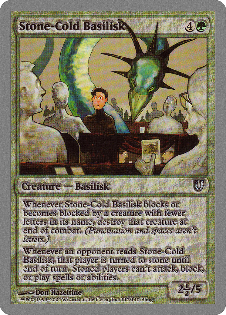 Stone-Cold Basilisk [UNH-112]